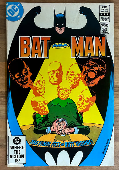 BATMAN #354 [DC COMICS] DIRECT 1982 FN/VF