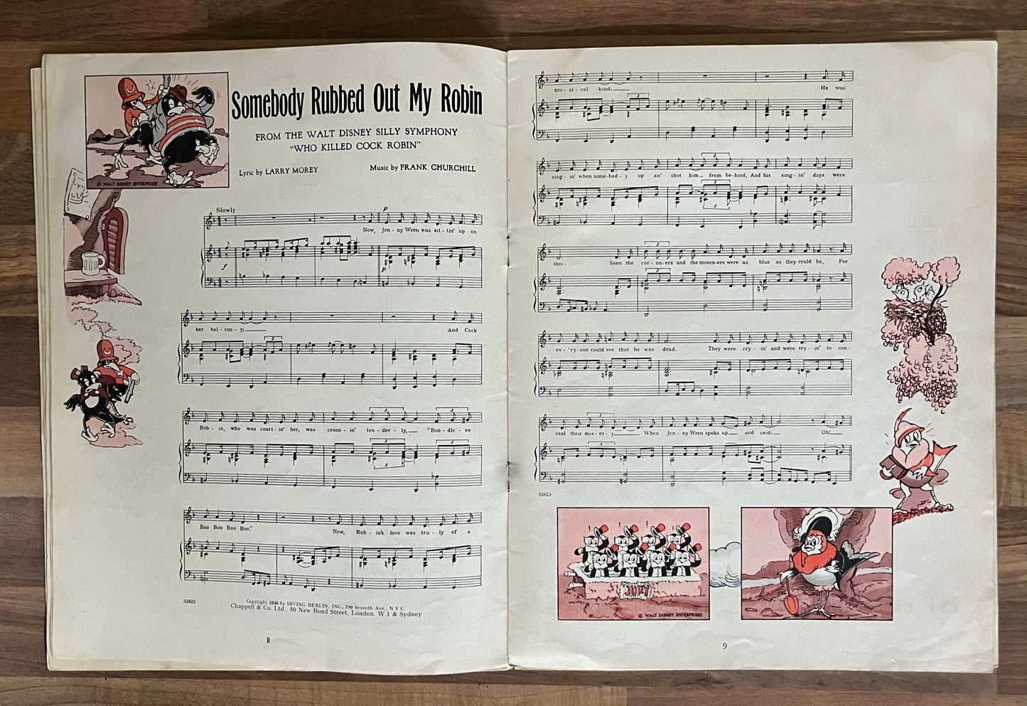 Folio of Songs Vol. II Walt Disney's Famous Pictures Mickey Mouse Silly Symphony