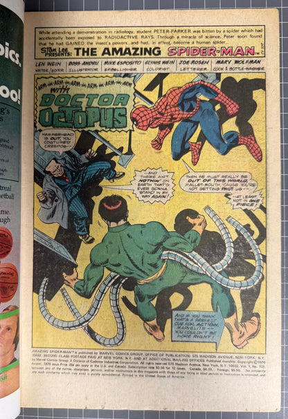 THE AMAZING SPIDER-MAN #159 [MARVEL COMICS] * 1ST APP. TOY* 1976 FN+
