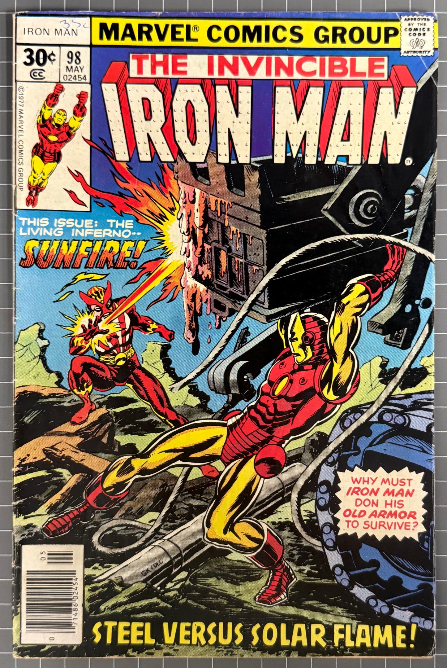 THE INVINCIBLE IRON MAN #98 [MARVEL COMICS] 1977 VG+