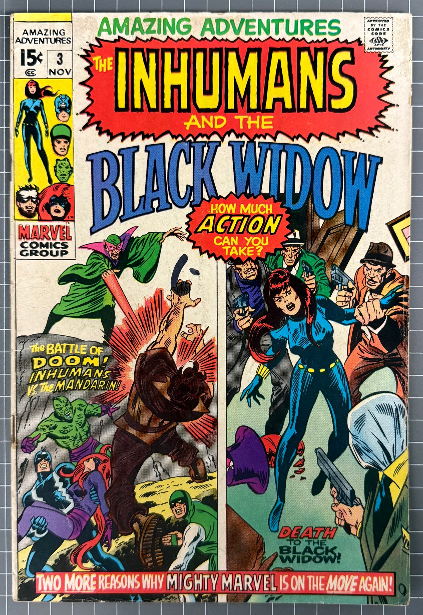 AMAZING ADVENTURES #3 [MARVEL COMICS] *INHUMANS & BLACK WIDOW* 1970 GD/VG