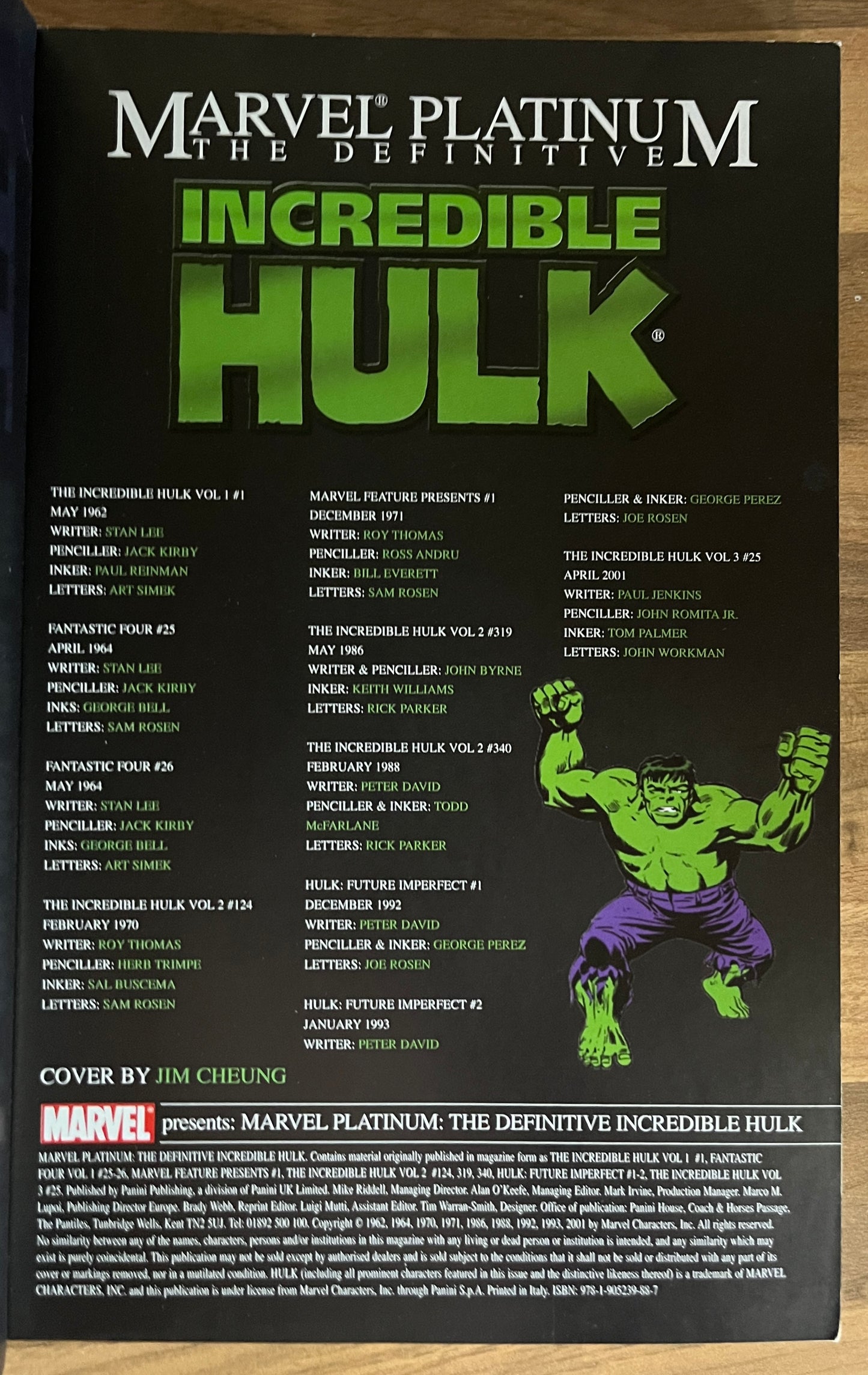 Marvel Platinum: The Definitive Incredible Hulk by Stan Lee, Marvel Graphic Novel