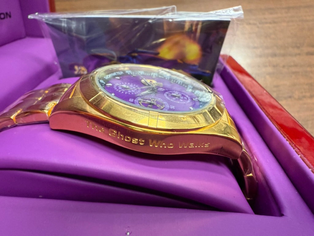 THE PHANTOM WATCH 75TH ANNIVERSARY DELUXE EDITION + 7 TRADING CARDS *LIMITED ED*