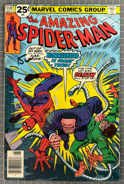 THE AMAZING SPIDER-MAN #159 [MARVEL COMICS] * 1ST APP. TOY* 1976 VG