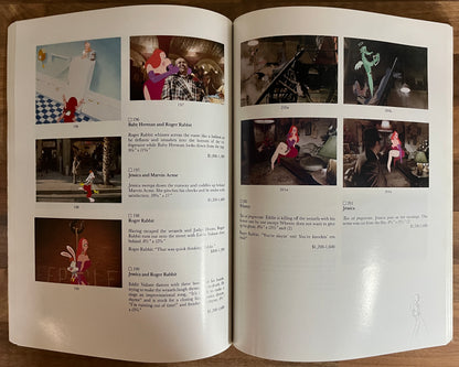 Sotheby's The Art of Who framed ROGER RABBIT Auction Catalogue New York  1989
