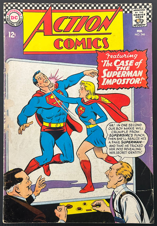 ACTION COMICS #346 [DC COMICS] DIRECT 1967 GD/VG