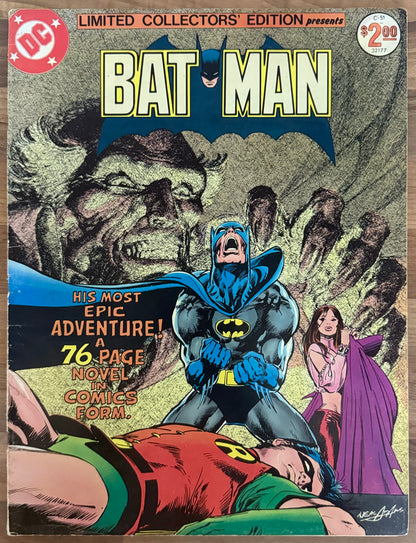 🔑 LIMITED COLLECTOR'S EDITION #C-51: BATMAN [DC] TREASURY COMIC 1977 VG/FN