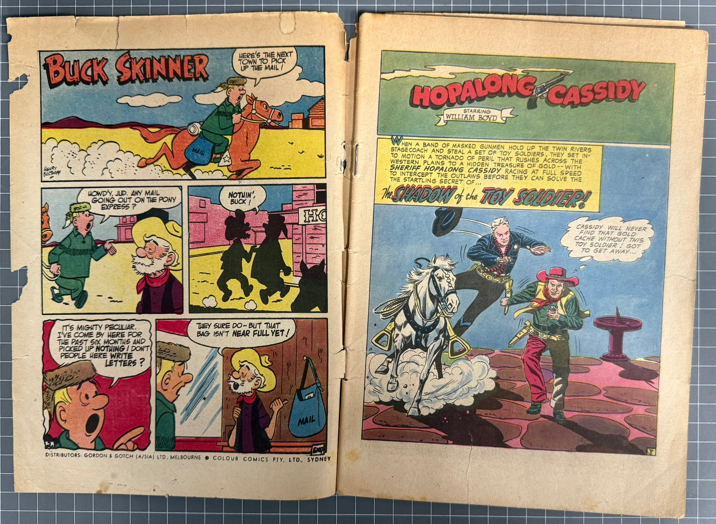 HOPALONG CASSIDY #88 [COLOUR COMICS] AUSTRALIAN PRE-DECIMAL *SCARCE* 1956