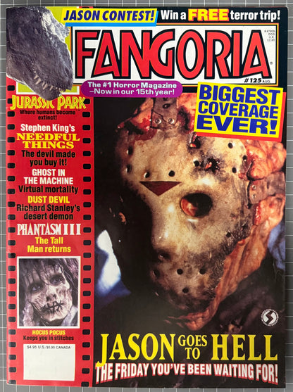 FANGORIA VOL. 1 #125 [STARLOG / O'QUINN] HORROR MAGAZINE 1993