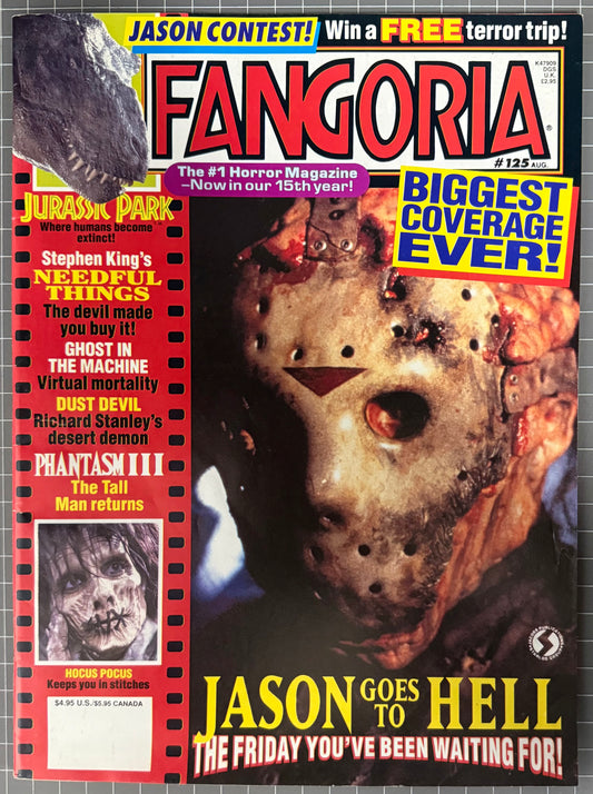 FANGORIA VOL. 1 #125 [STARLOG / O'QUINN] HORROR MAGAZINE 1993