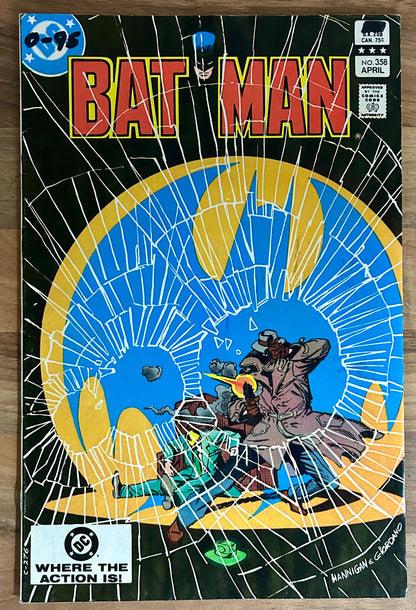 🔑 BATMAN #358 [DC COMICS] DIRECT *KILLER CROC DEBUT* 1982 FN