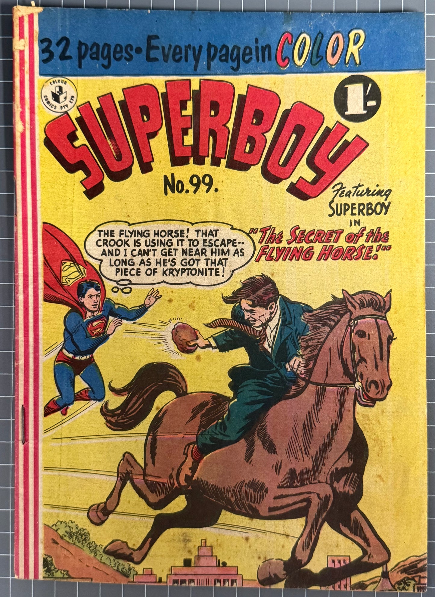 SUPERBOY #99 [COLOUR COMICS] AUSTRALIAN PRE-DECIMAL *SCARCE* 1957