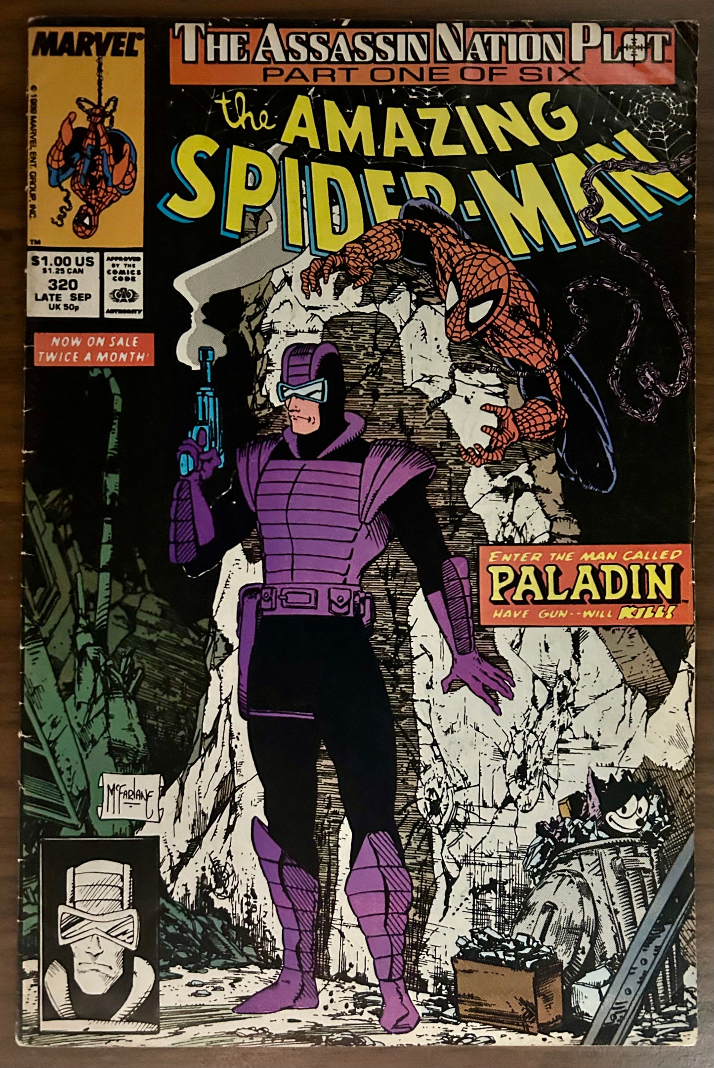 THE AMAZING SPIDER-MAN #320 [MARVEL COMICS] DIRECT 1989