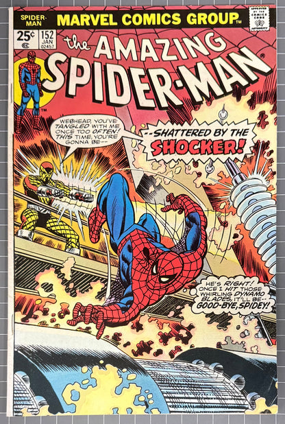 THE AMAZING SPIDER-MAN #152 [MARVEL COMICS] *JOHN ROMITA COVER* 1976 FN/VF