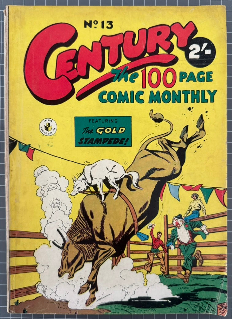 🔑 CENTURY THE 100 PAGE COMIC MONTHLY #13 [COLOUR COMICS] AUSTRALIAN DC 1957