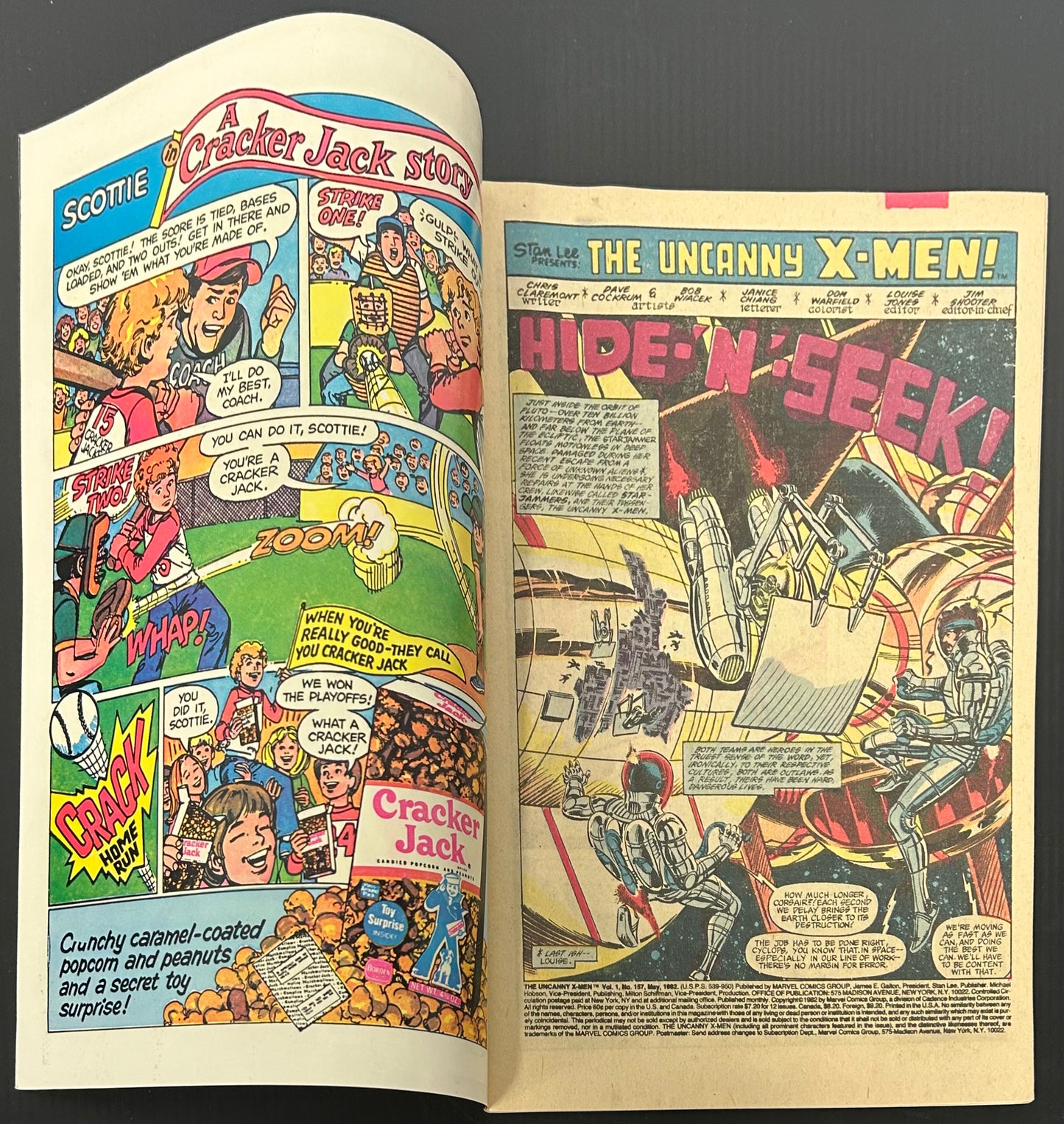 THE UNCANNY X-MEN #157 [MARVEL COMICS] DIRECT 1982 NM-