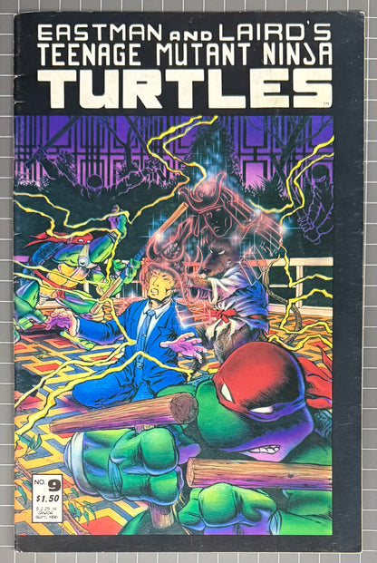 🔑 TEENAGE MUTANT NINJA TURTLES #9 (TMNT) [MIRAGE] COMIC *SPLINTER* 1986 VG+