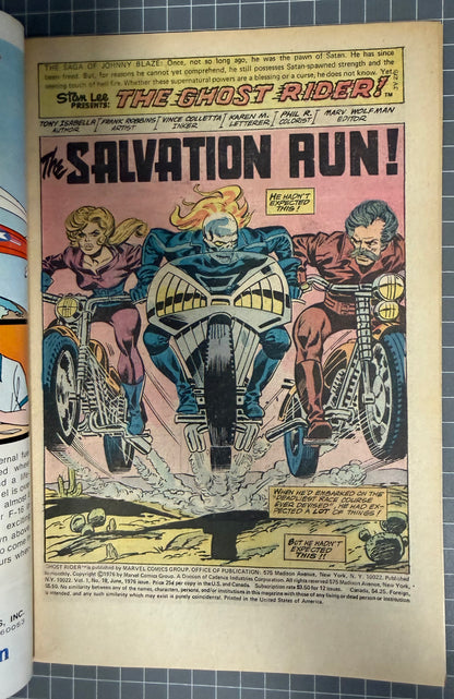 GHOST RIDER #18 [MARVEL COMICS] NEWSSTAND 1976 VF
