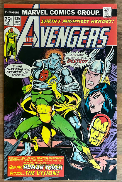 THE AVENGERS #135 [MARVEL COMICS] 1975 VF-