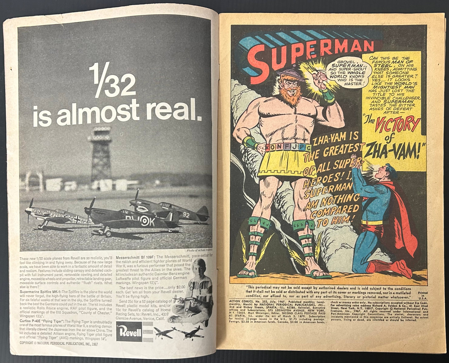 ACTION COMICS #352 [DC COMICS] DIRECT 1967 VG