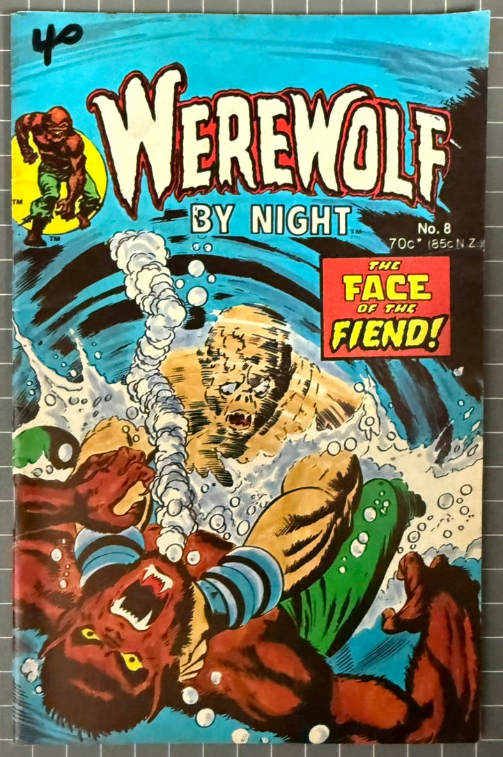 WEREWOLF BY NIGHT #8 [YAFFA PUBLISHING] AUSTRALIAN MARVEL DIGEST COMIC 1981