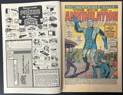 THE INCREDIBLE HULK #116 [MARVEL COMICS] DIRECT 1969 VG/FN