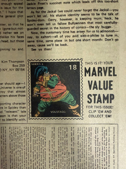 🔑 AMAZING SPIDER-MAN #144 [MARVEL COMICS] *1ST APP. GWEN STACY CLONE* 1975 FN