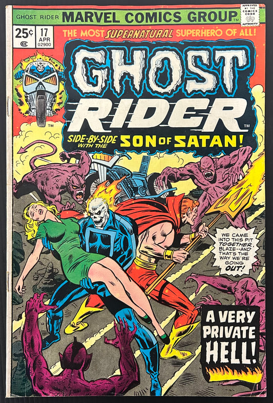GHOST RIDER #17 [MARVEL COMICS] DIRECT 1976 VG