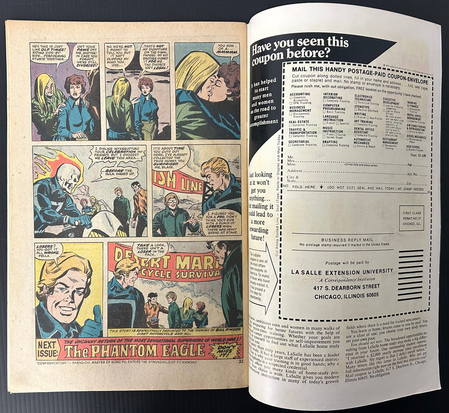 GHOST RIDER #11 [MARVEL COMICS] DIRECT 1975 FN