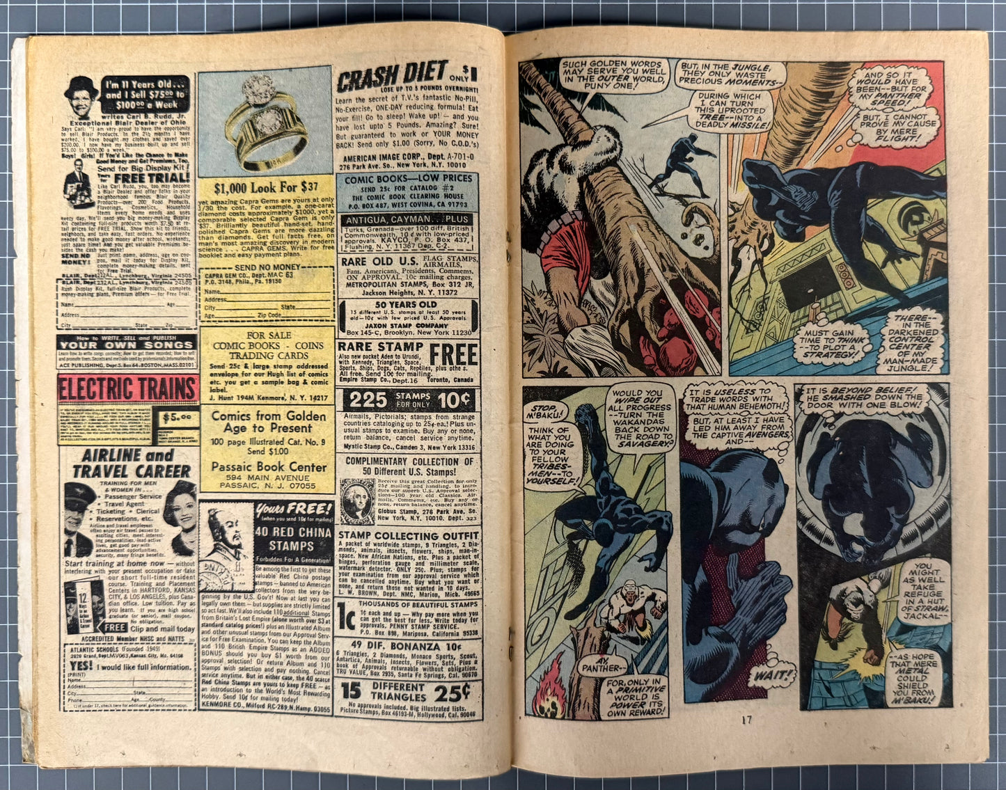🔑 JUNGLE ACTION #5 [MARVEL COMICS] 1973 GD