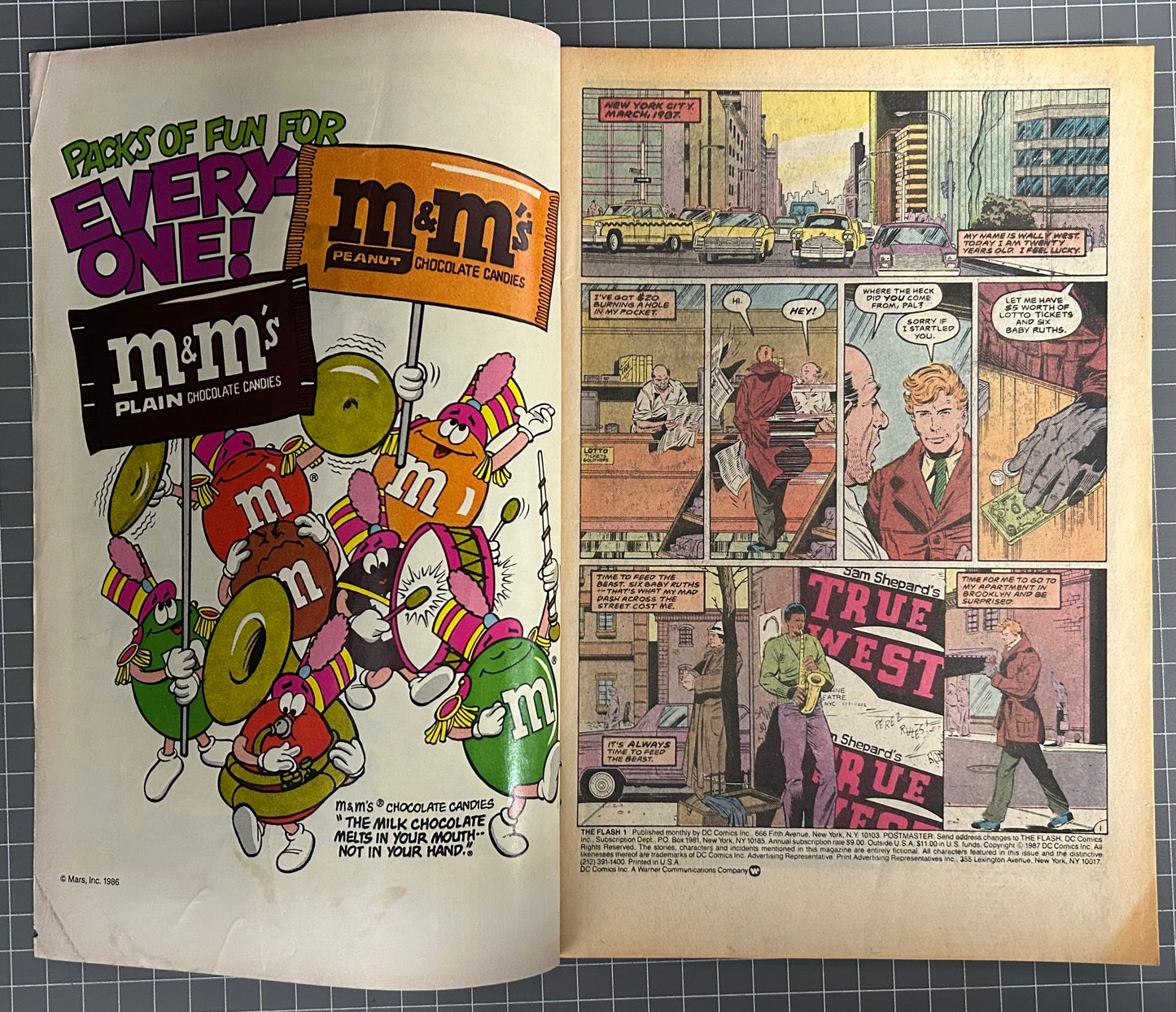 🔑 THE FLASH #1 [DC COMICS] NEWSSTAND *PREMIERE ISSUE* 1987