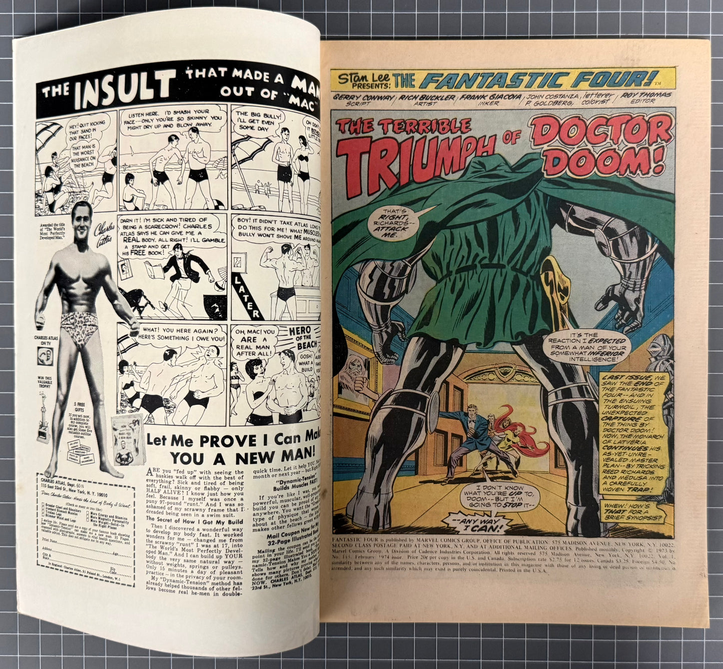 FANTASTIC FOUR #143 [MARVEL COMICS] 1974 FN/VF