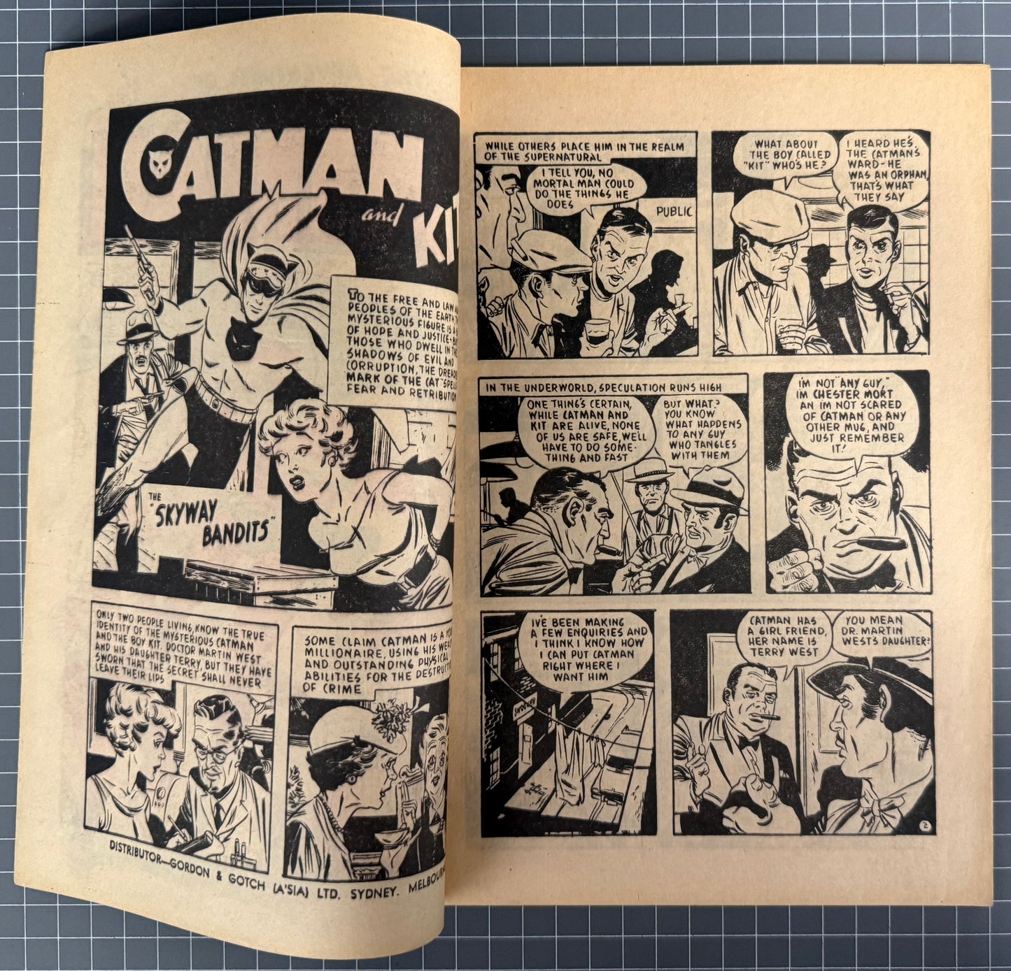 ADVENTURES OF CATMAN #14 [PHOTO-TYPE] AUSTRALIAN PRE-DECIMAL COMIC 1965