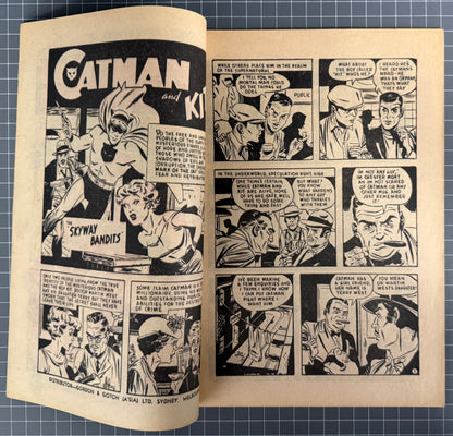ADVENTURES OF CATMAN #14 [PHOTO-TYPE] AUSTRALIAN PRE-DECIMAL COMIC 1965