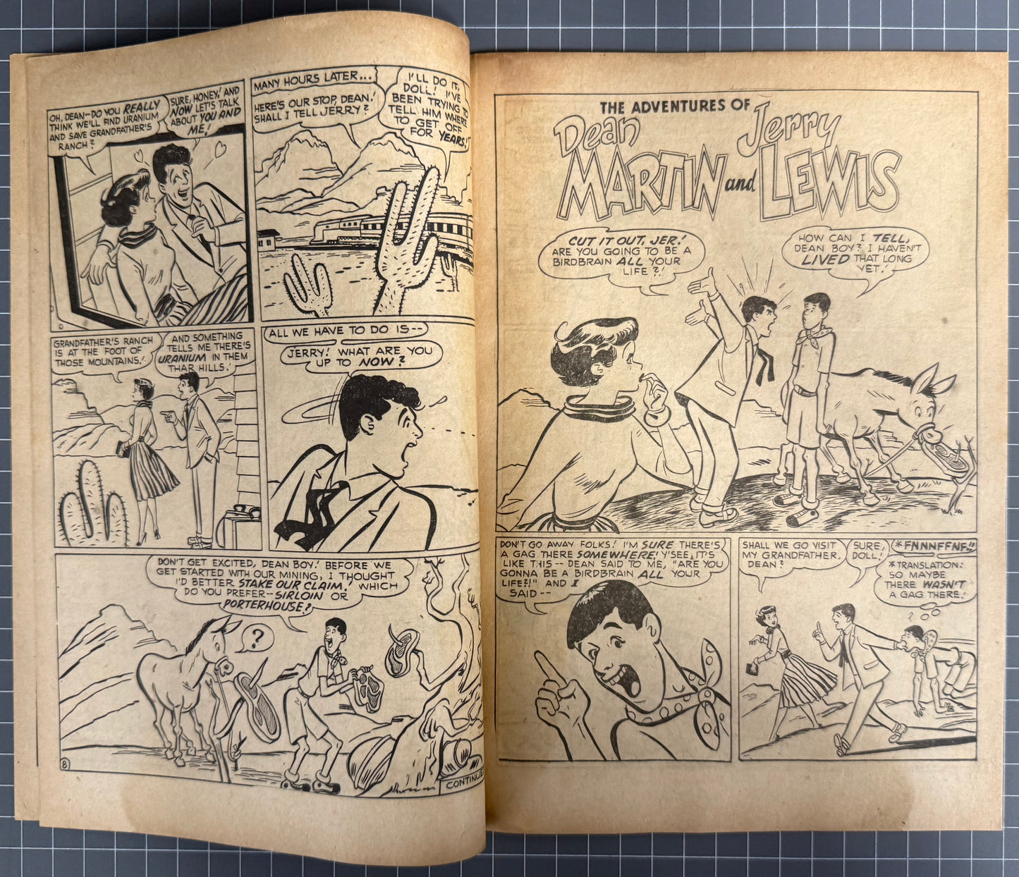 ADVENTURES OF DEAN MARTIN AND JERRY LEWIS #18 [FREW] AUSTRALIAN COMIC 1957