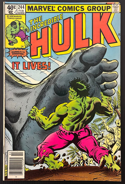 THE INCREDIBLE HULK #244 [MARVEL COMICS] NEWSSTAND 1980 FN-
