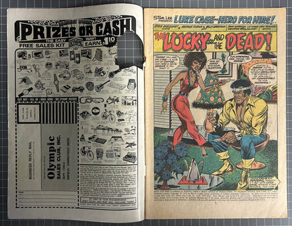 HERO FOR HIRE #10 [MARVEL COMICS] DIRECT 1973 FN-