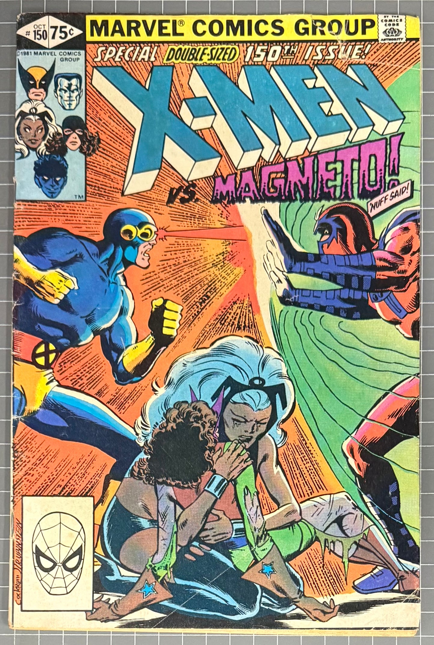 🔑 THE UNCANNY X-MEN #150 [MARVEL COMICS] *ORIGIN OF MAGNETO* DIRECT 1981 VG-