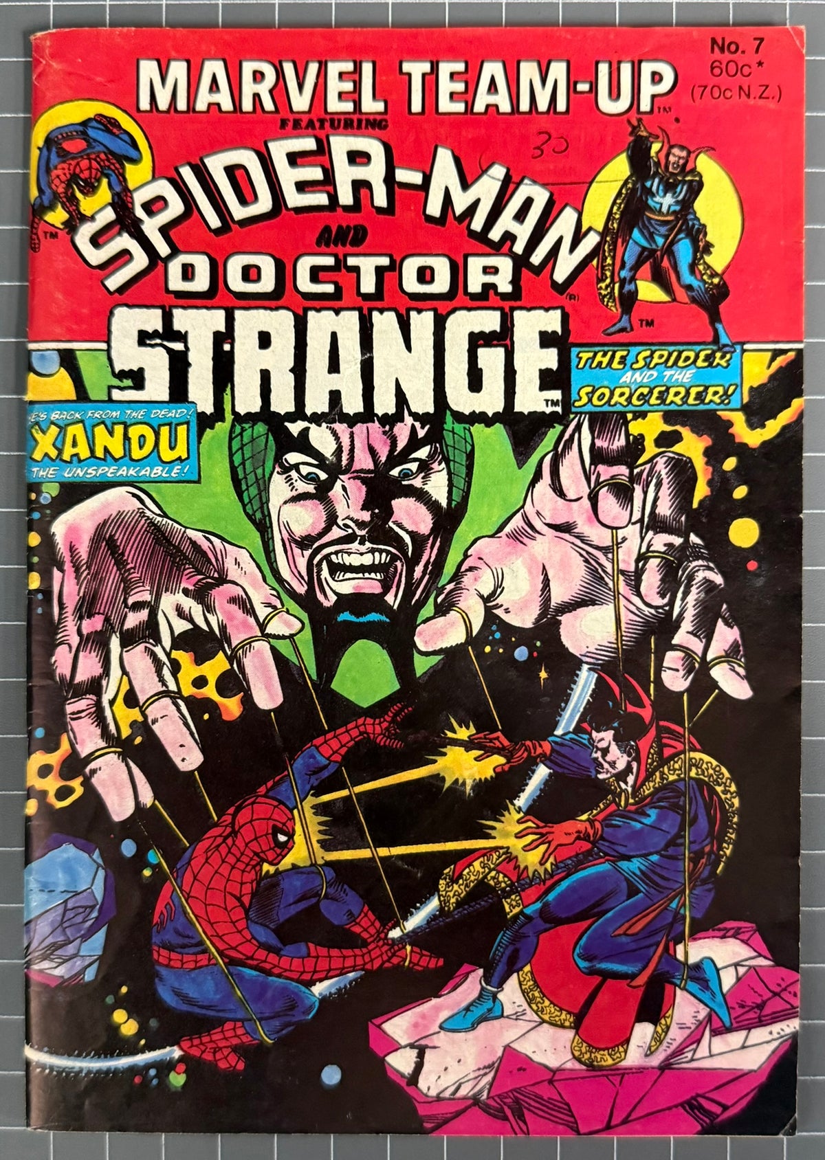 🔑 MARVEL TEAM-UP #7 [YAFFA PUBLISHING] AUSTRALIAN MARVEL DIGEST COMIC 1981