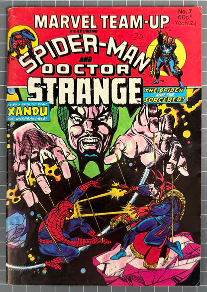 🔑 MARVEL TEAM-UP #7 [YAFFA PUBLISHING] AUSTRALIAN MARVEL DIGEST COMIC 1981
