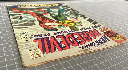 🔑  DAREDEVIL #18 [MARVEL COMICS] DIRECT *GLADIATOR DEBUT* 1966 GD/VG