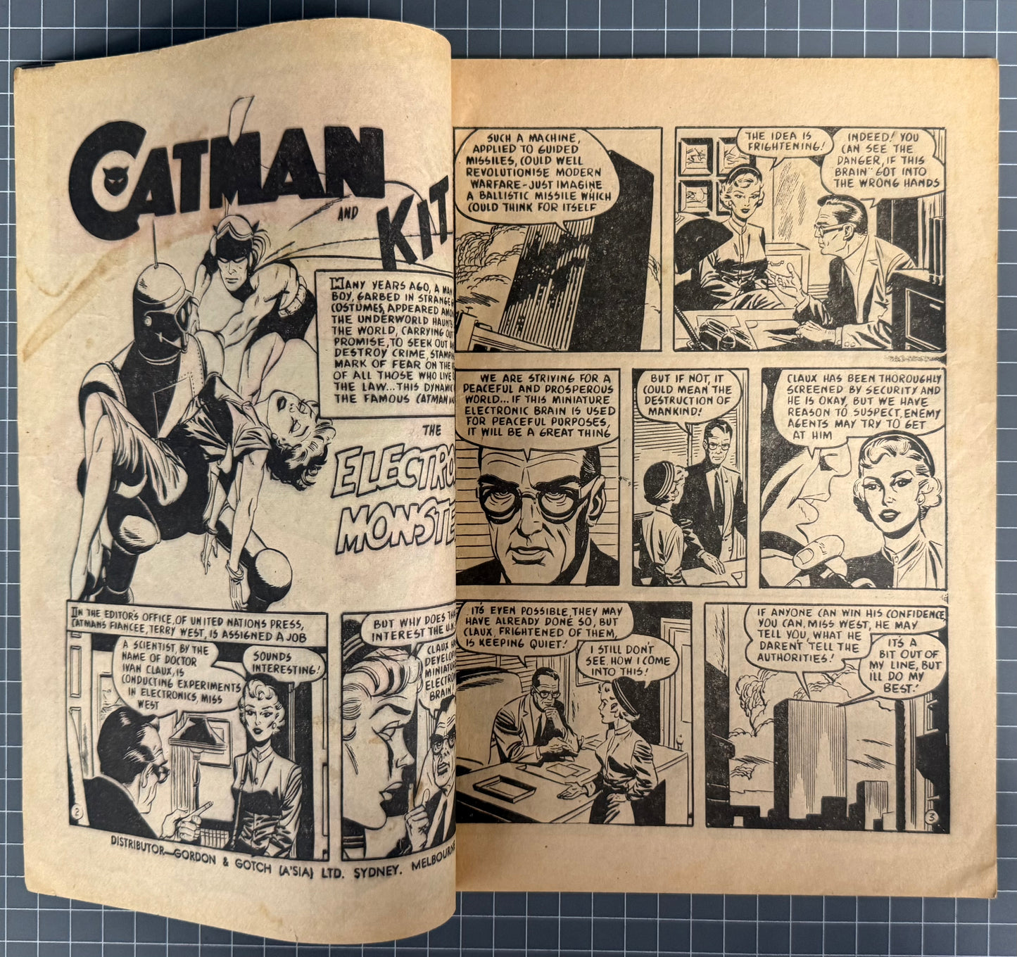 ADVENTURES OF CATMAN #21 [TRICHO] AUSTRALIAN *SCARCE* PRE-DECIMAL COMIC 1963