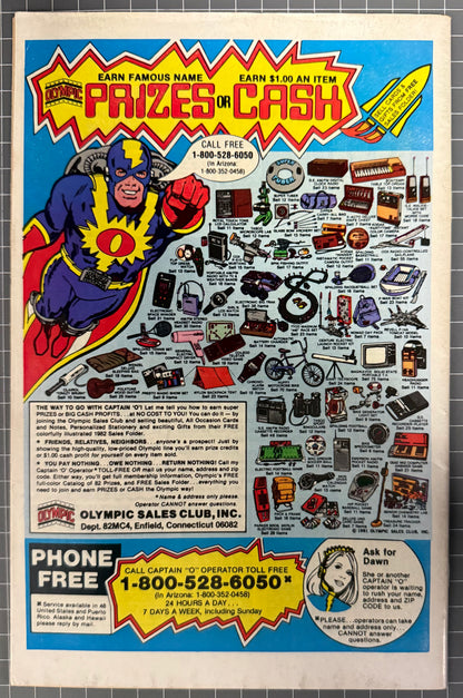 🔑 FANTASTIC FOUR #244 [MARVEL COMICS] NEWSSTAND *1ST APP. FRANKIE RAYE* 1982 VF-