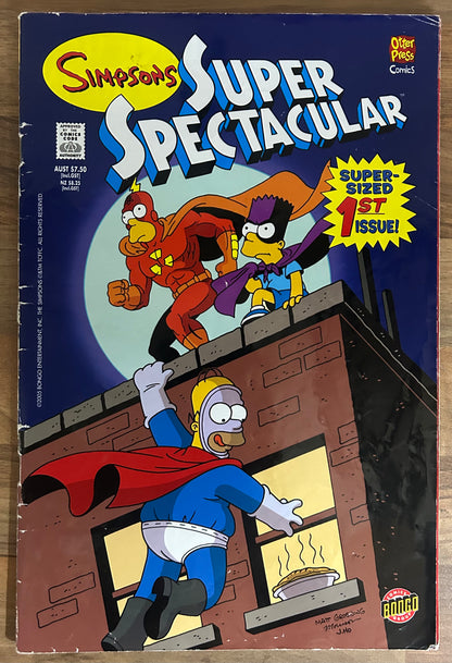 SIMPSONS SUPER SPECTACULAR #1 [OTTO PRESS] AUSTRALIAN COMIC REPRINT 2010 VG