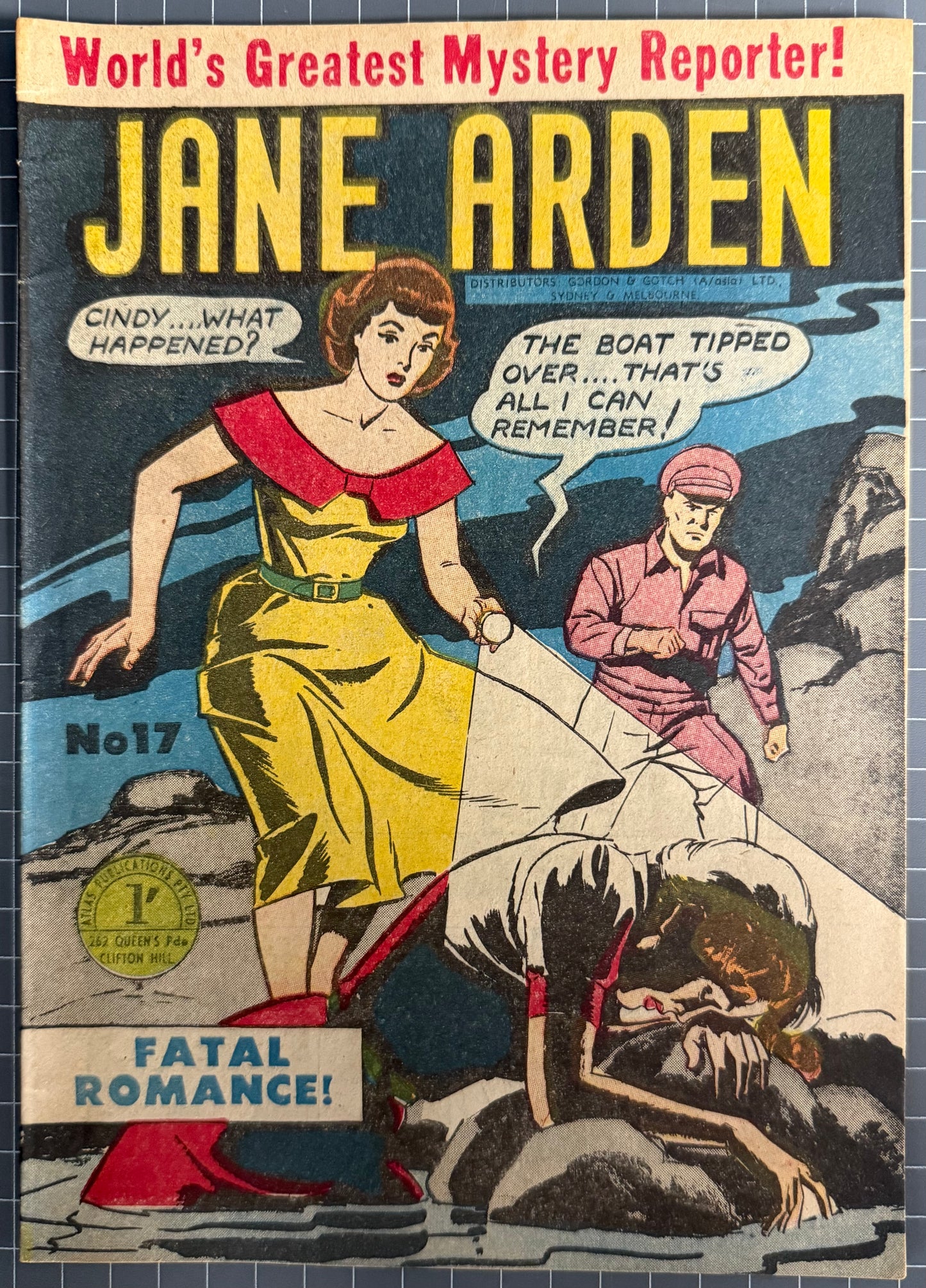 JANE ARDEN #17 (ATLAS PUBLICATIONS) AUSTRALIAN PRE-DECIMAL COMIC 1956