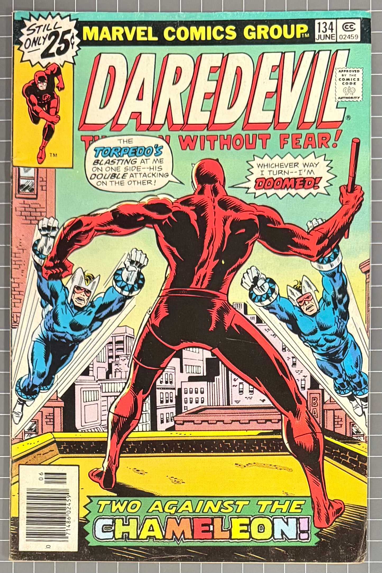 DAREDEVIL #134 [MARVEL COMICS] NEWSSTAND 1976 FN+