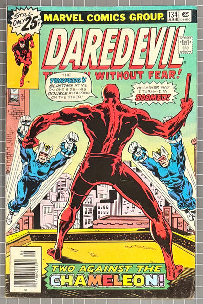 DAREDEVIL #134 [MARVEL COMICS] NEWSSTAND 1976 FN+