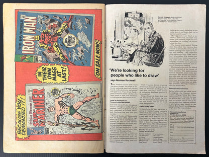 🔑 FANTASTIC FOUR #74 [MARVEL COMICS] DIRECT *SPECIAL COVER APPR* 1968 GD/VG