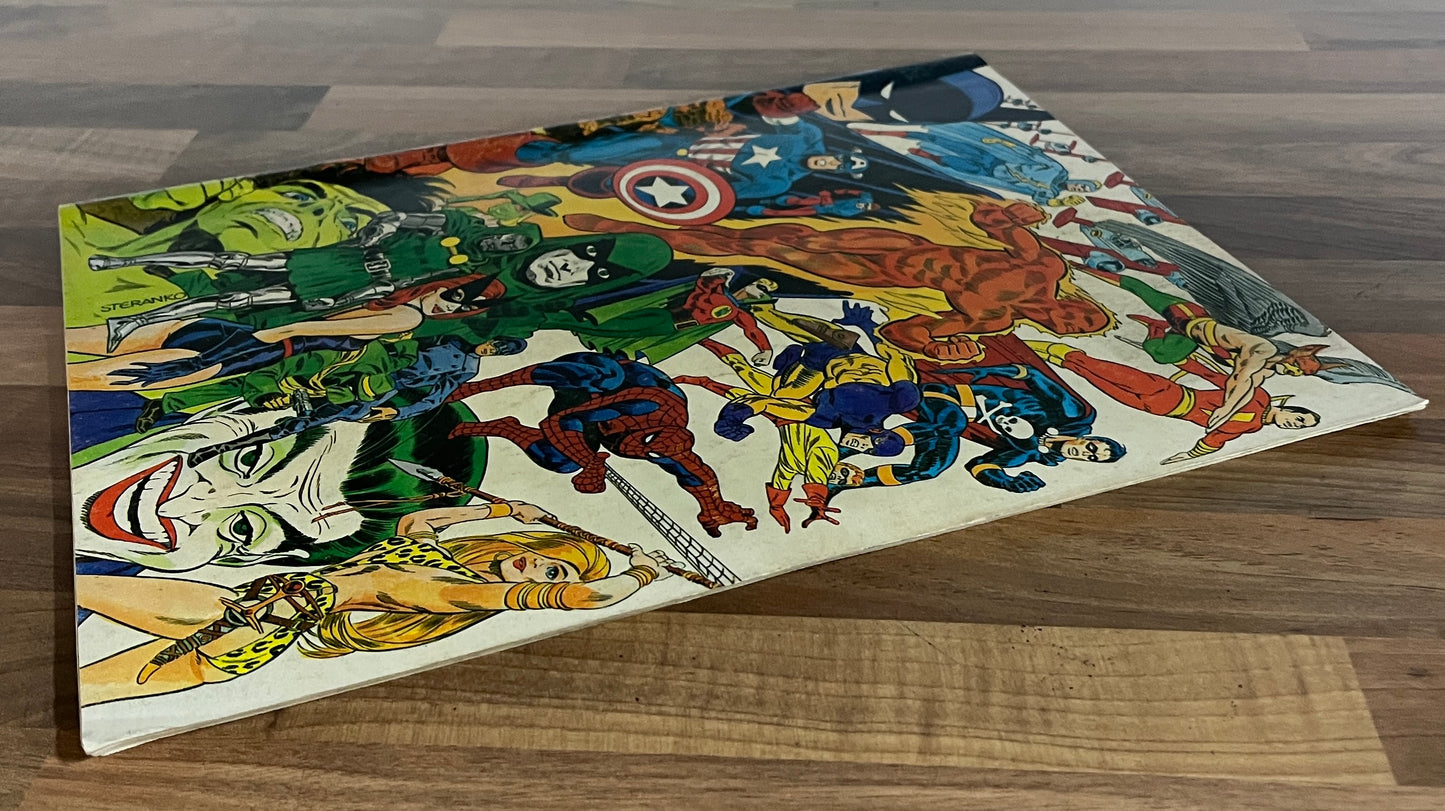 1970's JIM STERANKO The History Of Comics VOLUME 1 and 2 Oversized Supergraphics