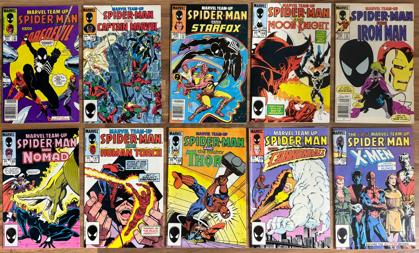 🔑 MARVEL TEAM-UP #1-150 + ANNUALS #1-7 COMPLETE SERIES 1972
